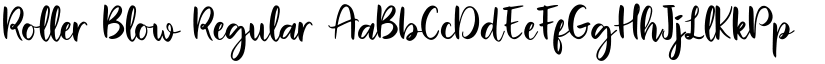 Roller Blow Regular font