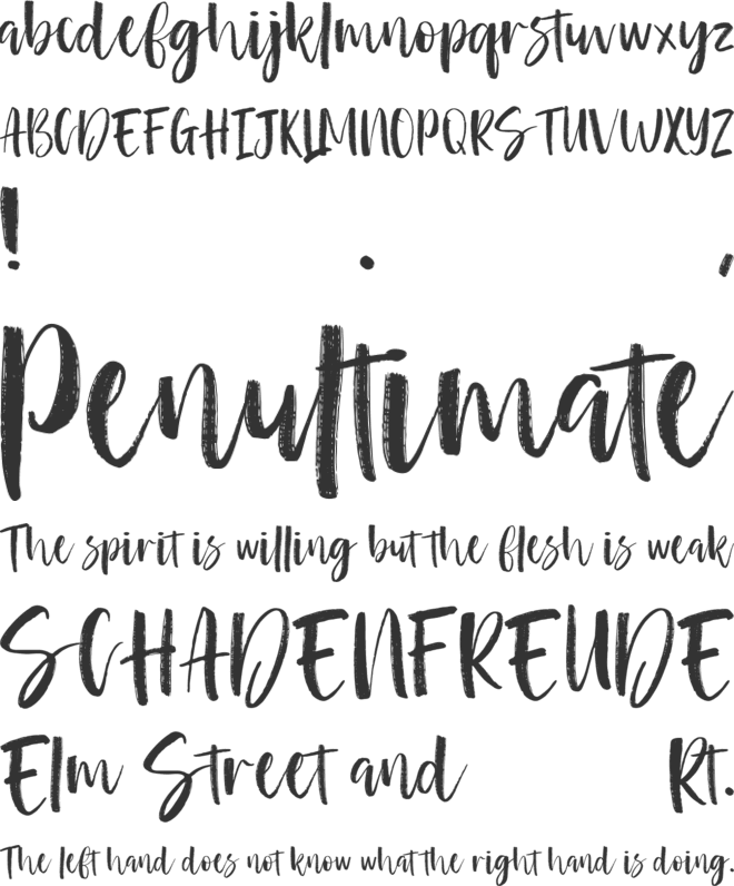 Lambe Doer font preview