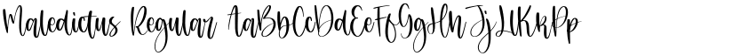 Maledictus Regular font