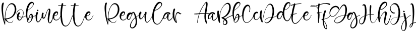 Robinette Regular font