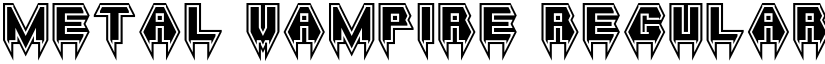 Metal Vampire Regular font