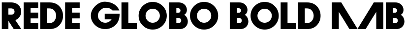 Rede Globo Bold font