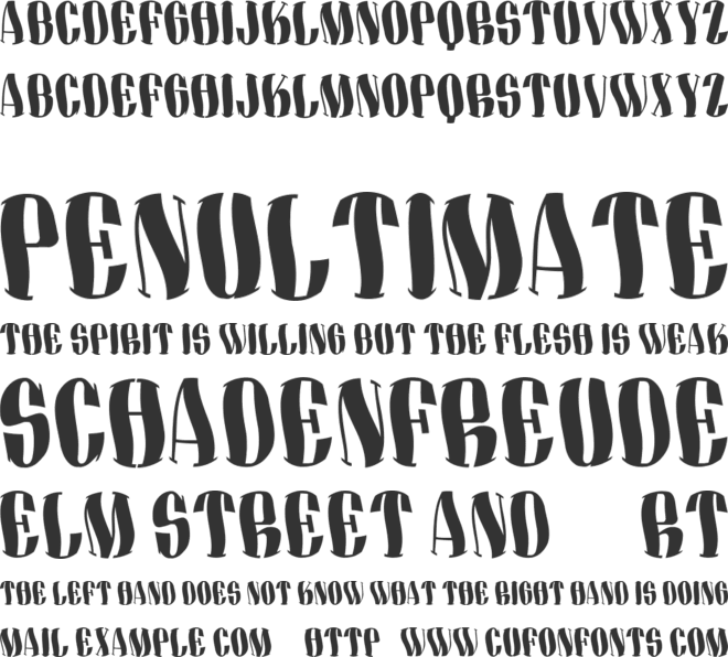 Partenza font preview