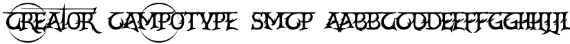 CrEAtoR cAmpoTYPe SmcP font