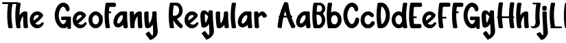 The Geofany Regular font