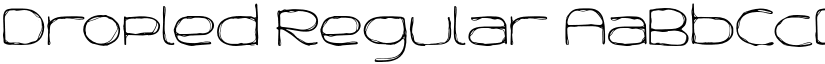 Dropled Regular font