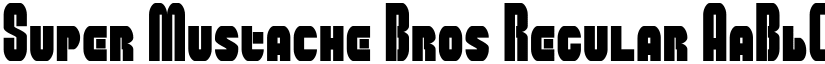 Super Mustache Bros font download