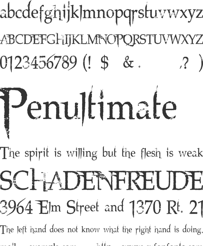 Northwood High font preview