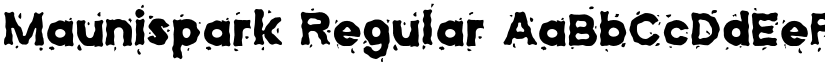 Maunispark Regular font