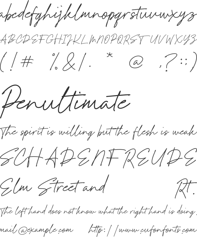 Conflate font preview