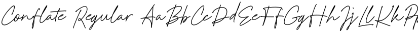 Conflate Regular font
