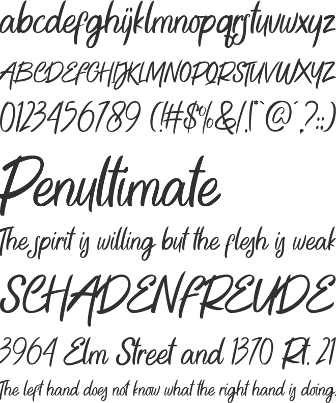 Green Bee font preview
