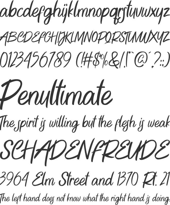 Green Bee font preview