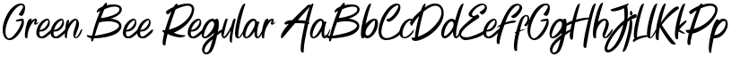 Green Bee Regular font