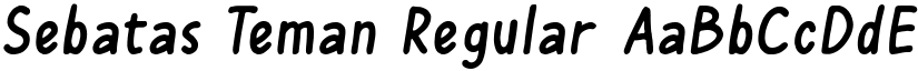 Sebatas Teman Regular font