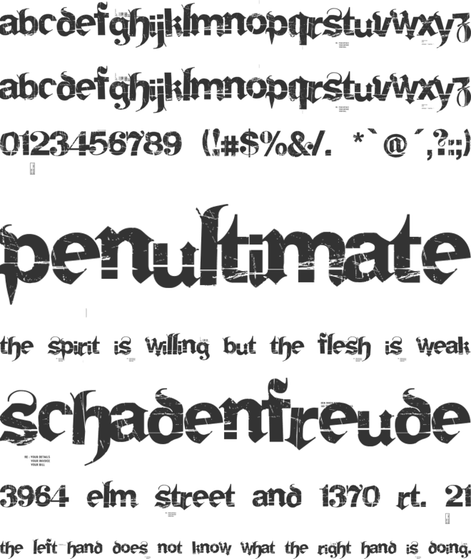 Frakturika font preview