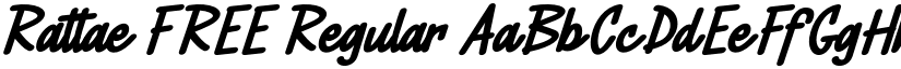 Rattae FREE Regular font