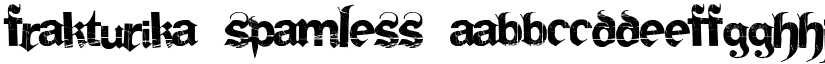 Frakturika Spamless font