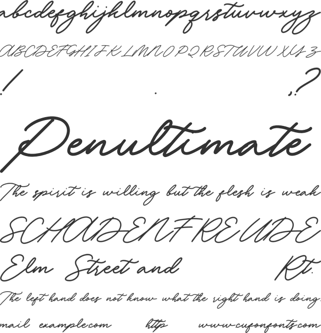 Abariya font preview