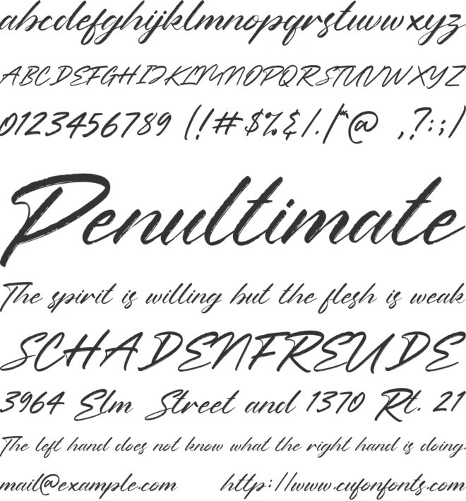 Polandia font preview
