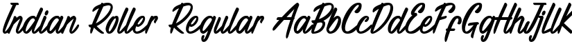 Indian Roller Regular font