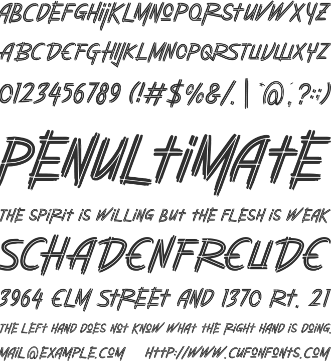 ROOTSTAR font preview