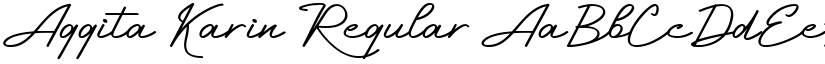 Aggita Karin Regular font