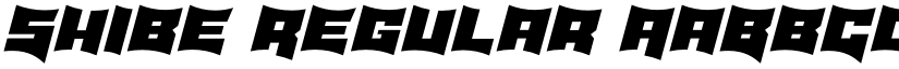 Shibe Regular font