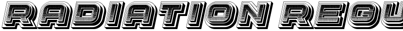 Radiation Regular font
