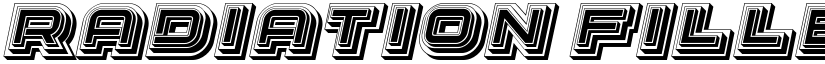 Radiation Filled Regular font