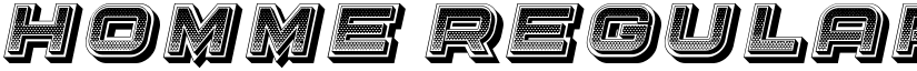Homme Regular font