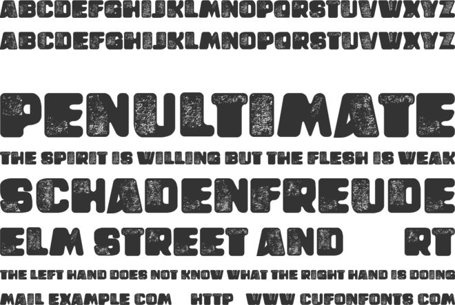 Montmartre font preview