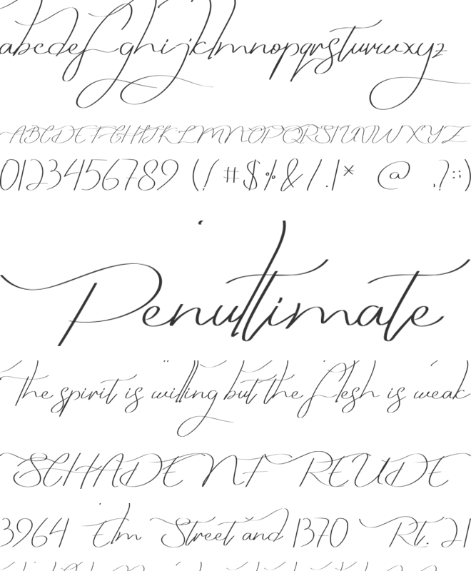 Lendriyan font preview