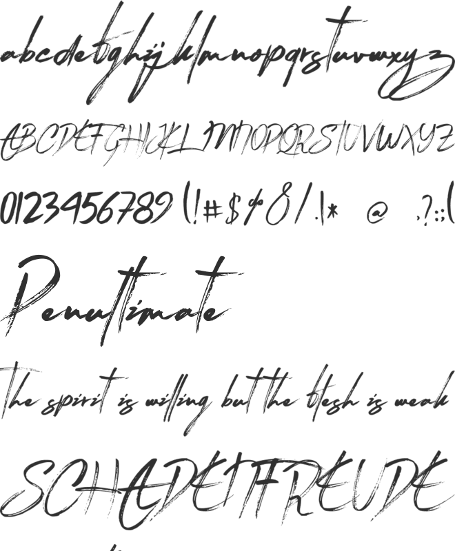 Granady font preview