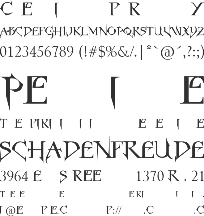 Horst Roman Gothic font preview
