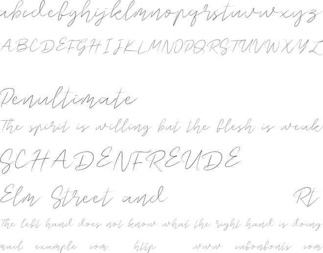 onelover font preview