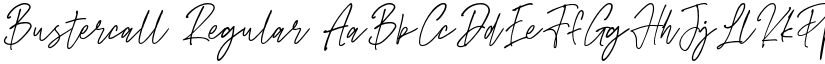 Bustercall font download