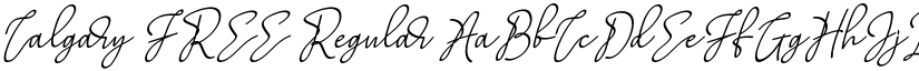 Calgary FREE Regular font