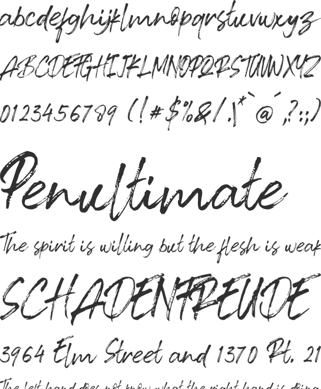 Ballinese font preview