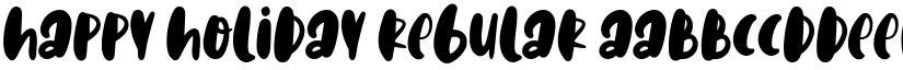 Happy Holiday Regular font