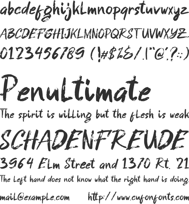 GASTRAX Brush Font font preview
