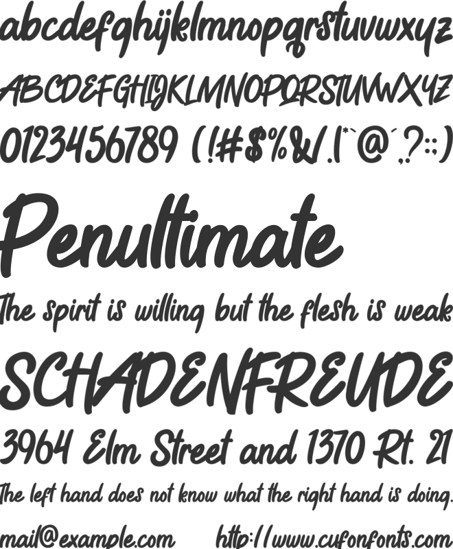 The Tea Shipper font preview