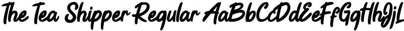The Tea Shipper Regular font
