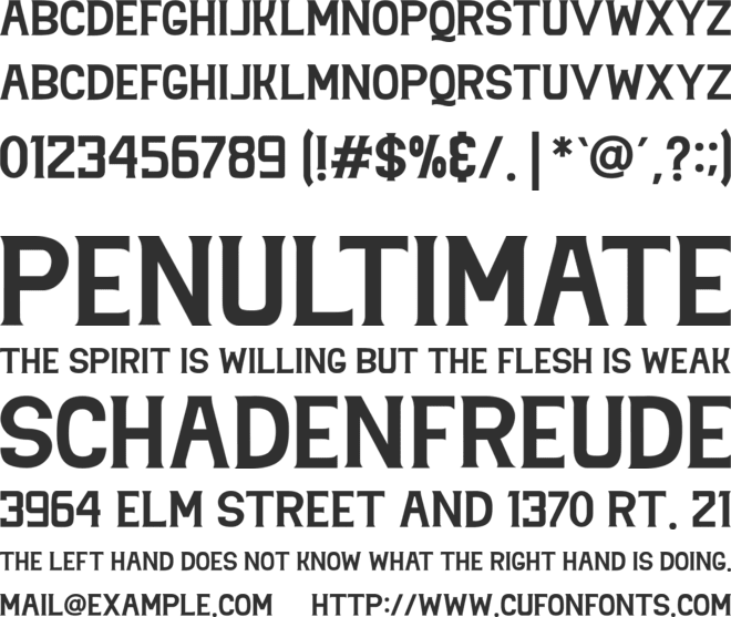 Queen Emirates font preview