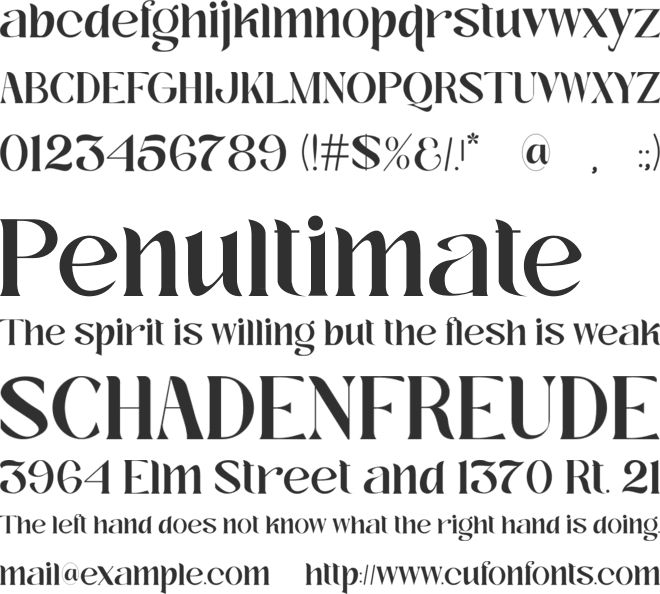 Magazine Type Face font preview