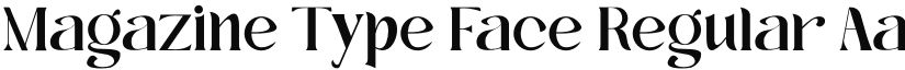 Magazine Type Face font download