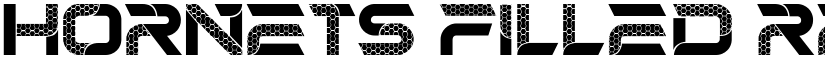 Hornets Filled Regular font