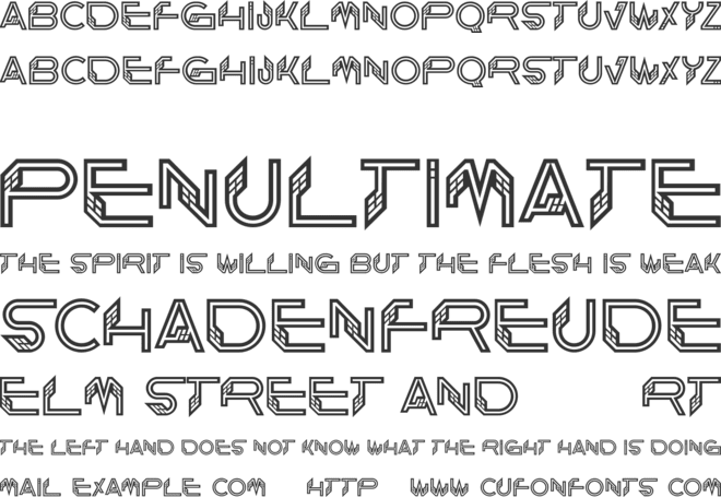 Pegaz font preview