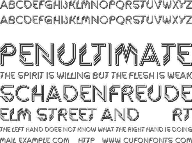 Trylogy font preview