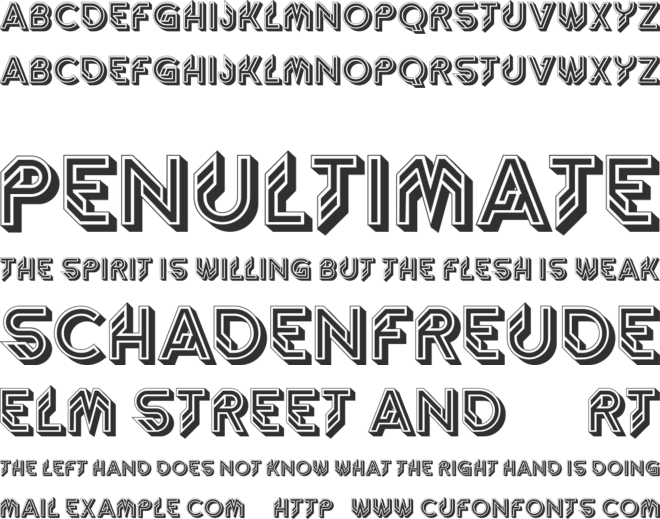 Street Intruder font preview